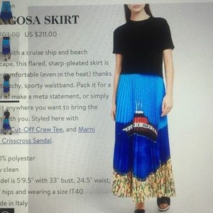 Stella Jean pleated beautiful skirt